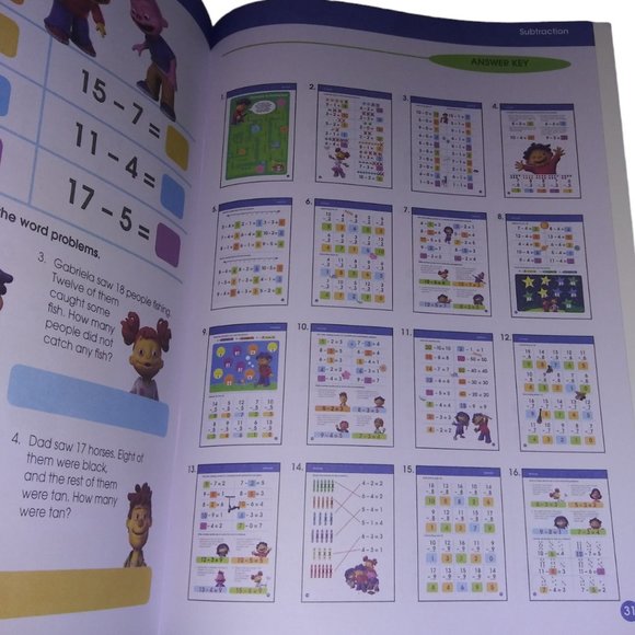 Sid The Science Kid First Grade Math Addition and Subtraction Workbook Lot of 2 - Picture 6 of 8